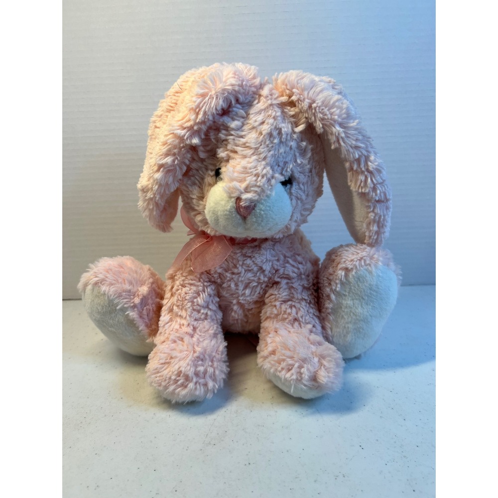 Russ Berrie My First Easter Bunny Pink Plush Stuffed Animal Floppy Ear 9 inch